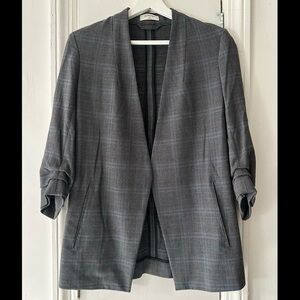 Aritzia Babaton open front checkered Blazer, size 0